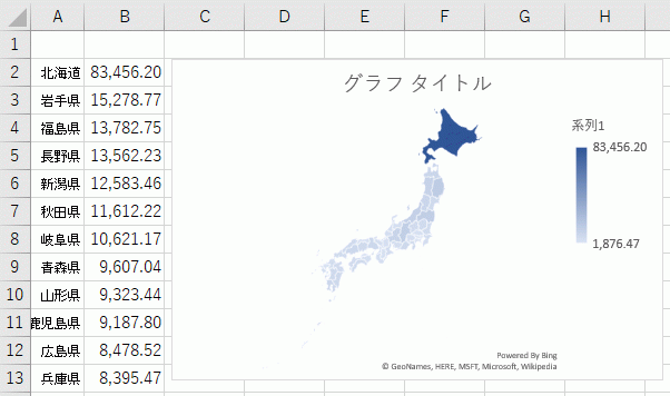 完成したマップグラフ